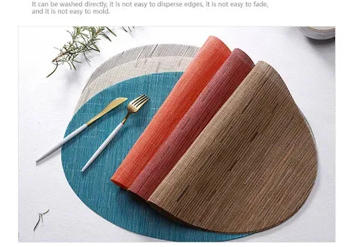 Title 1, Teslin Bamboo Pattern Western Placemat