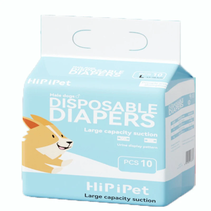 Title 4, 10pcs Super Absorbent Diapers Male Dog Bitch P...