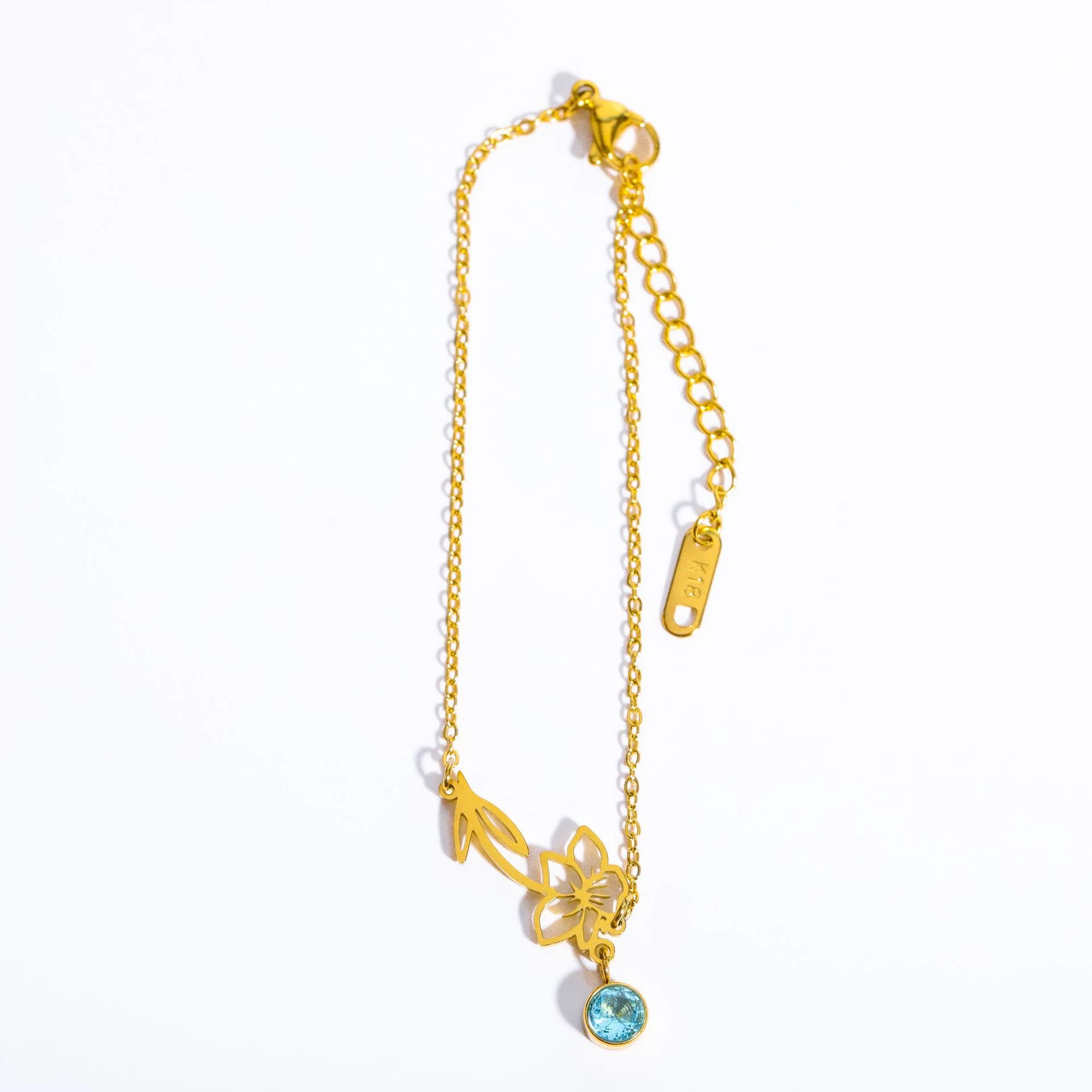 Title 11, December Bloemen Armband Zirkonia Geboortesteen...
