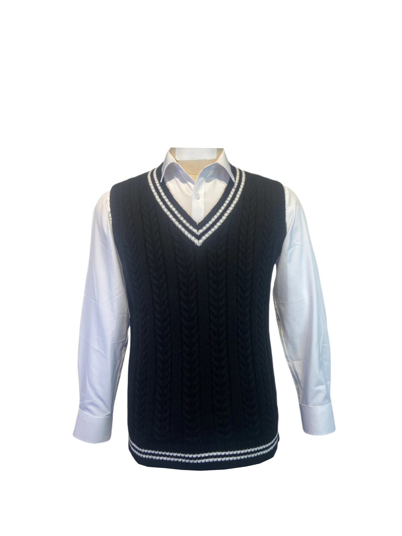 Men's Women's Universal Casual Knitted V-neck Pullover Sweater Comfortable Everyday Wear, Versatile Style for All Season — photo 6