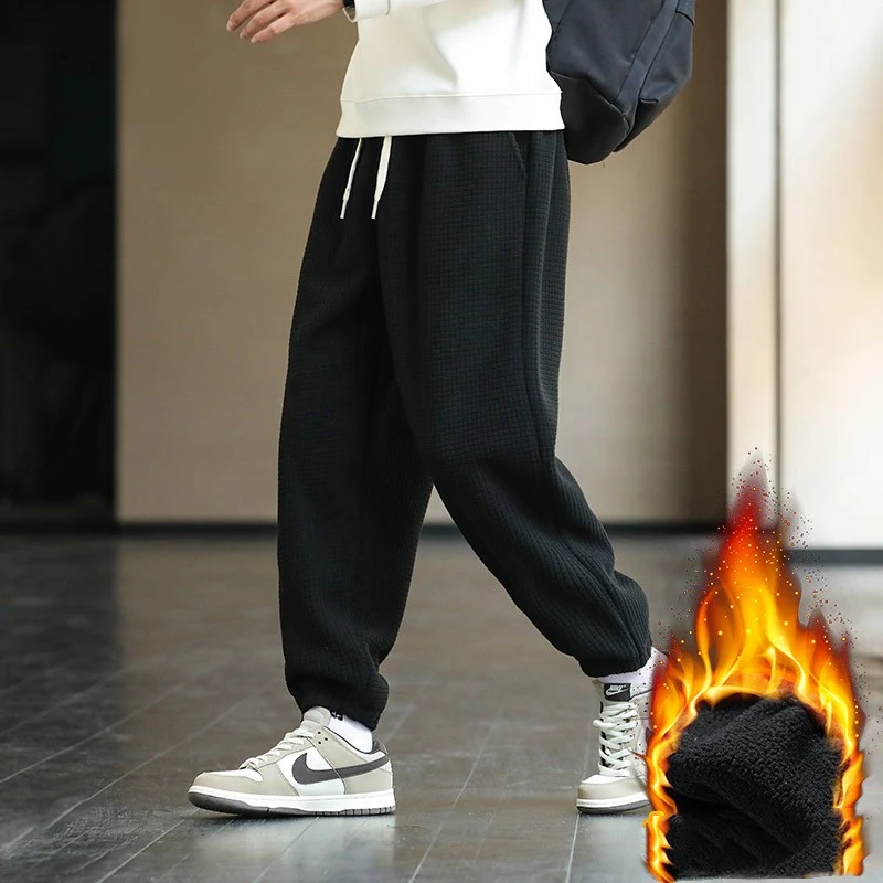 Title 6, Mens Waffle Sweatpants with Fleece, comfortabl...