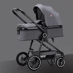 Carrinho de passeio de visão alta fácil de sentar proporciona conforto e conveniência, permitindo desfrutar de passeios prazerosos e sem complicações. — foto 7
