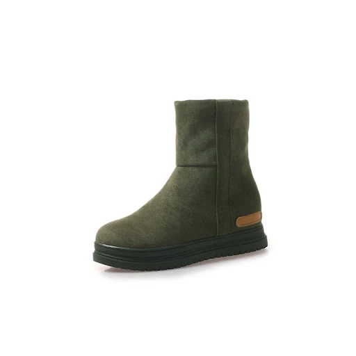 Title 3, Simple all-match slope snow boots with thick fu...