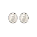 White Stud Earrings
