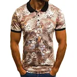Cross-Border Hot-Selling Men's POLO Shirt Sports Casual Top Mesh 3D Printing Quick-Drying European And American Large Si — photo 3