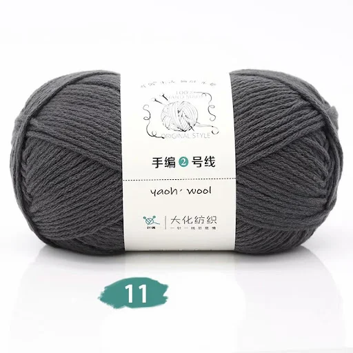 Title 33, Medium Thick Hand-knitted Wool Yarn Scarf Hat C...