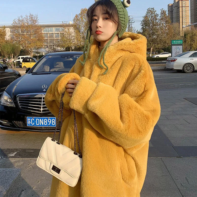 Title 3, Womens Winter Loose Large Size Imitation Mink ...