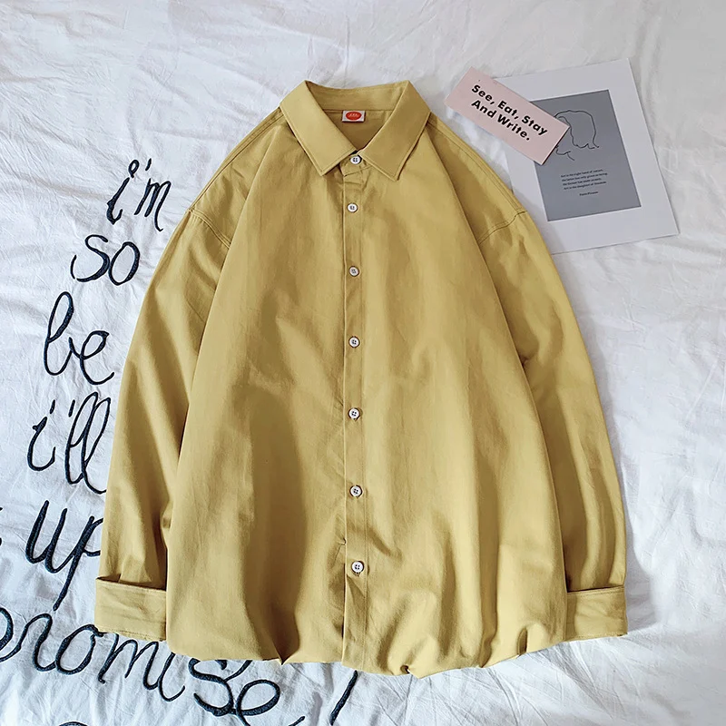 Title 6, Casual Washed Cotton Hong Kong Style Shirt Loos...