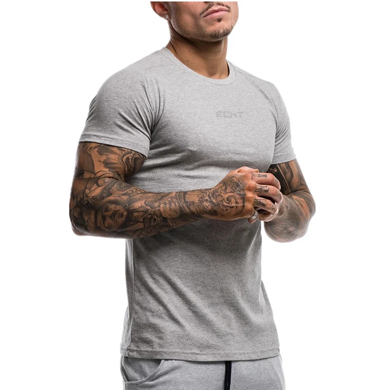 Camiseta Coreana Gola Redonda Masculina Esportes Fitness Outdoor Leve e Respirável Secagem Rápida Ideal para Treinos e Atividades — foto 8