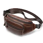 Heren Retro heuptas Vintage taille tas met verstelbare riem en meerdere vakken Ideaal voor reizen en dagelijks gebruik Stijlvol en praktisch — foto 1