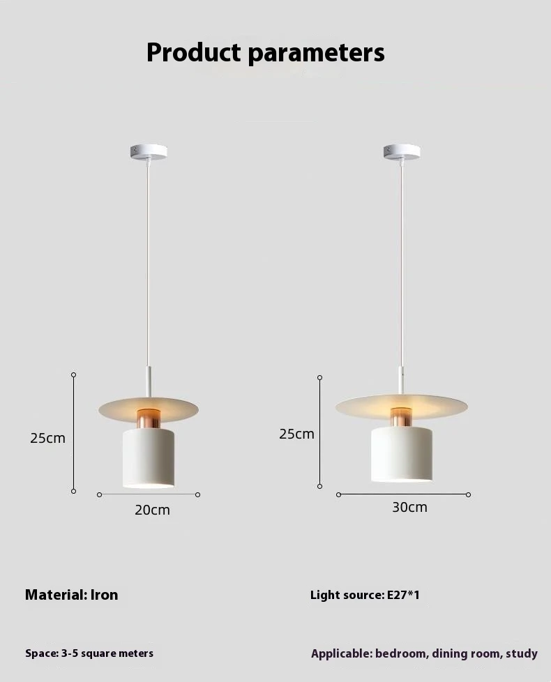 Title 8, Modern Minimalist Bedroom Bedside Droplight, De...
