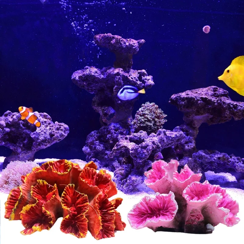 Title 5, Aquarium Coral Ornaments DIY Fish for Tank Deco...