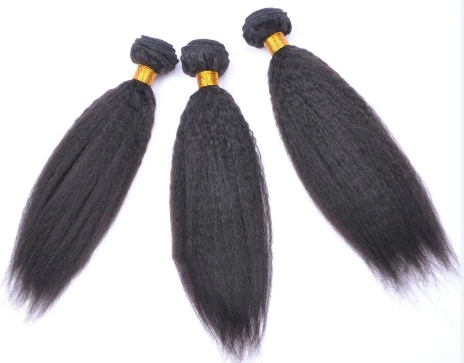 Title 3, Cabelo Kinky Straight Humano Real — Cabelo vers...