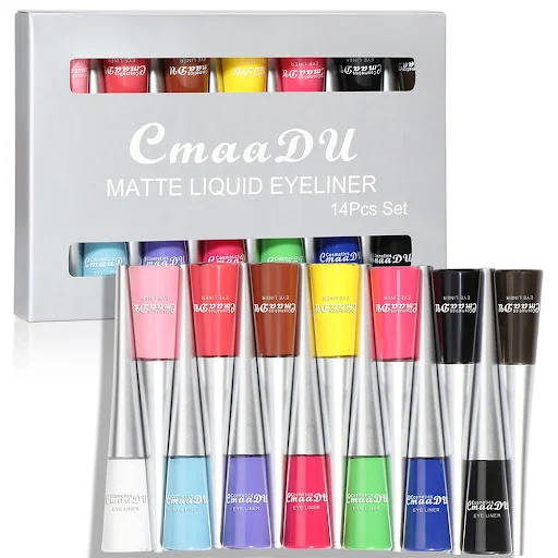 Title 7, Matte Quick-drying 14 Colors Liquid Eyeliner Suit