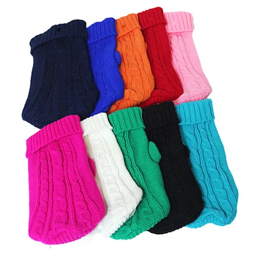 Pet Dog Sweaters Winter Pet Clothes for Small Dogs Warm Sweater Coat Outfit for Cats Clothes Woolly Soft Dog T Shirt Jac — photo 2