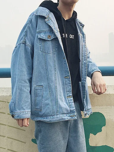 Title 2, Mens denim jacket casual jacket
