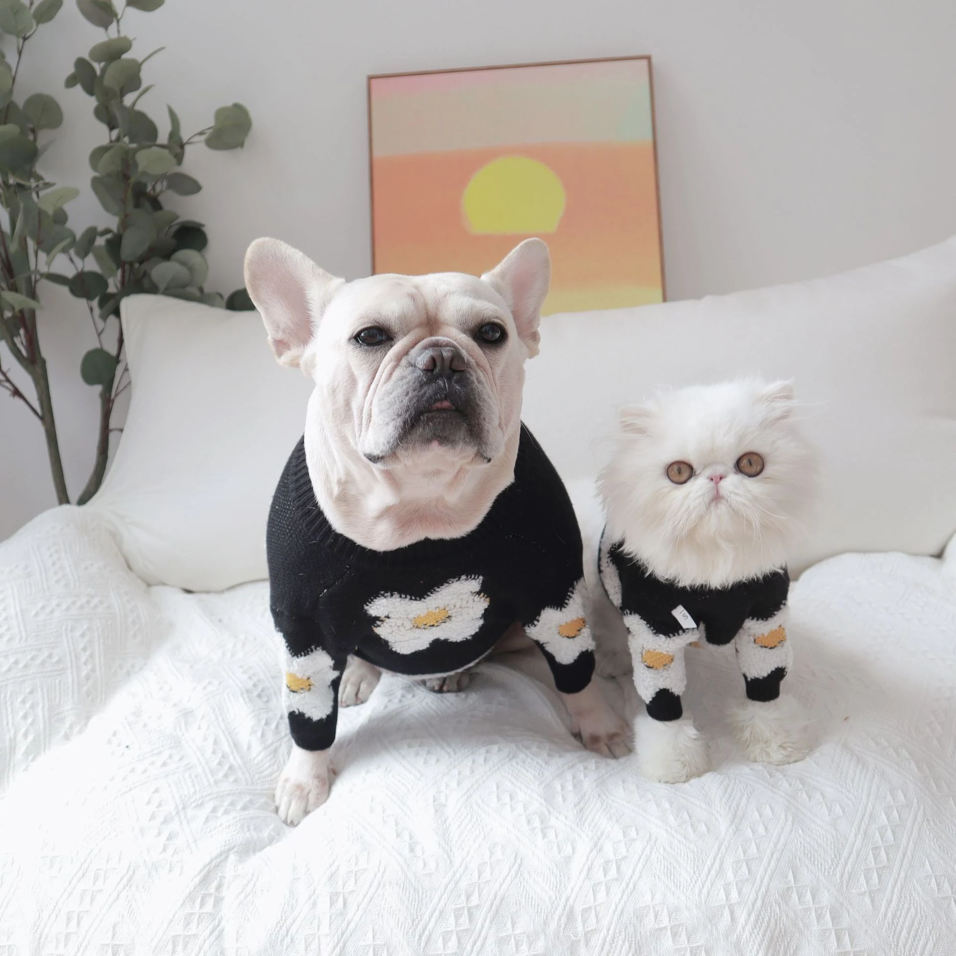Title 1, Haustierpullover Herbst und Winter dick warm Bl...