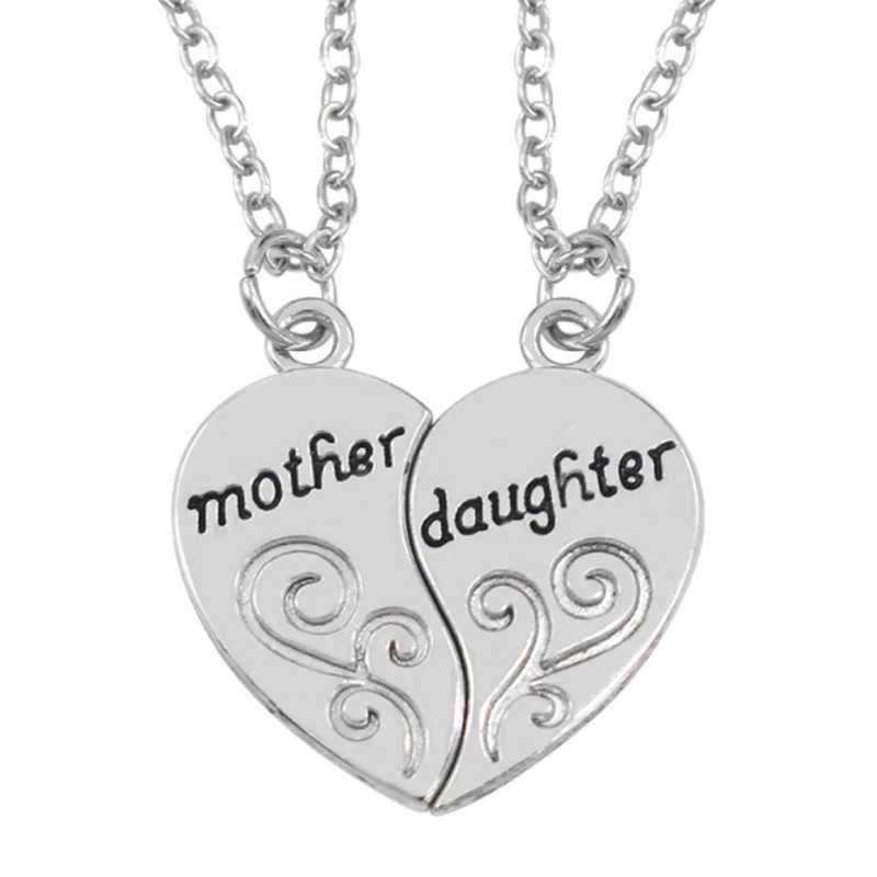 Colar de Amor Mãe e Filha Duas partes Celebre o vínculo especial. Um presente emocionante para expressar amor e conexão duradoura. — foto 6