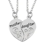 Colar de Amor Mãe e Filha Duas partes Celebre o vínculo especial. Um presente emocionante para expressar amor e conexão duradoura. — foto 6