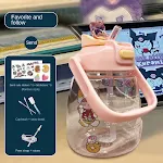 Simple, large-capacity straw water cup for women. Stay hydrated in style with this fashionable and convenient water bott — photo 7