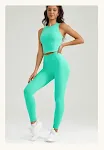 Running High Waist Workout Tights Two-piece Set Comfortable support and performance Perfect for running, fitness, yoga, — photo 11