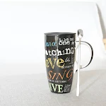 Mark Cup Ceramic Mug With Simple Lid perfect for enjoying your favorite hot or cold beverages at home, in the office, or — photo 10