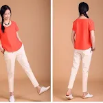 Calças Harem Cropped Femininas de Algodão e Linho Soltas, Conforto e Leveza para o Verão, Estilo Casual e Despojado — foto 2