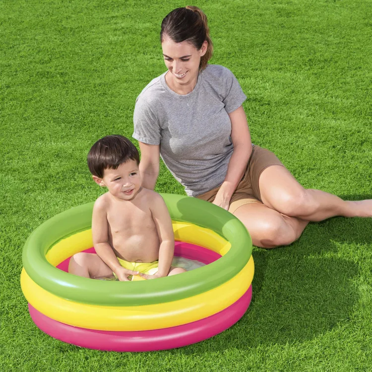 Infant Inflatable Swimming Pool Round Paddling Pool Easy to Set Up and Safe for Babies Ideal for Summer Fun Outdoor Wate — photo 3