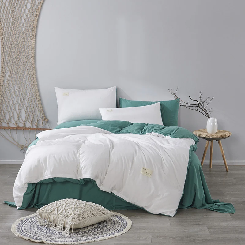 Simple Cotton Bed Linen Quilt Cover Set Three-Piece Dormitory, soft and breathable, providing comfort and a great night' — photo 9