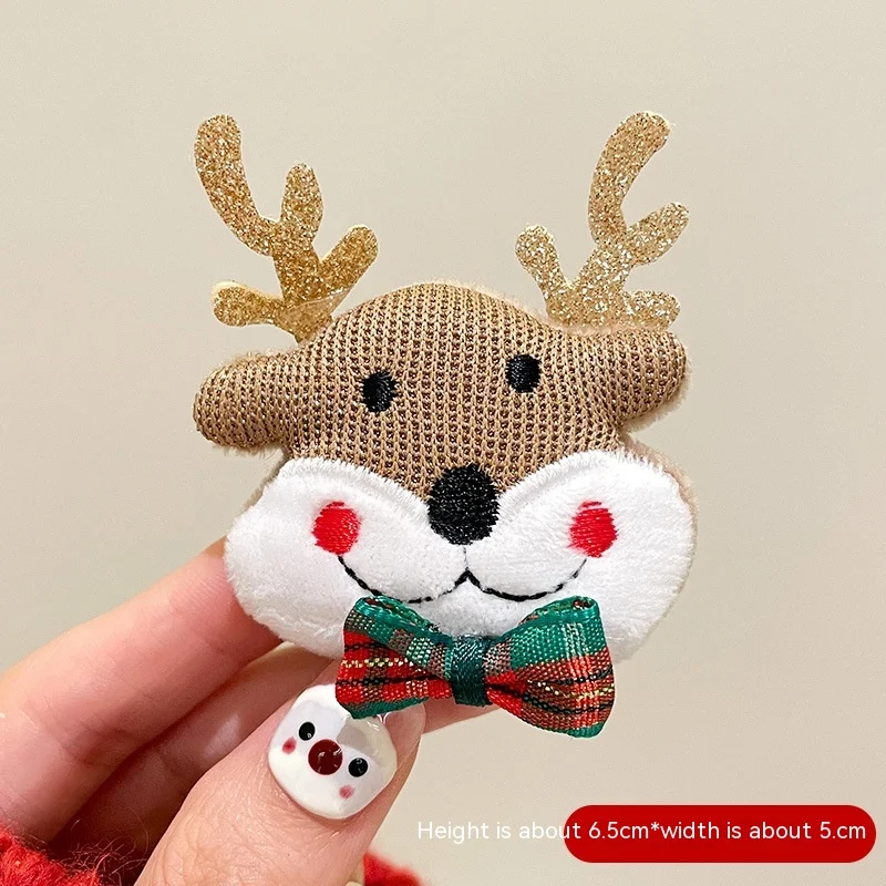 Spilla Babbo Natale simpatico a cartoni animati, accessorio natalizio per festival, perfetto per le feste, aggiunge allegria festiva. — foto 27