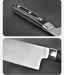 Master Chef Küchenmesser mit Holzgriff zum Schneiden von Gemüse, Obst und Fleisch. Ergonomisch geformt für besten Komfort. — foto 3