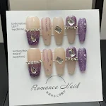 Unhas Postiças Femininas de Comprimento Médio Aplicação Fácil e Rápida, Design Elegante e Resistente, Ideal para Uso Diário e Ocasiões Especiais — foto 6