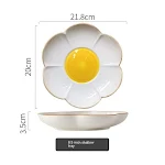 Simple SUNFLOWER Ceramic Poached Egg Household Creative Tableware. Enjoy perfectly poached eggs with this stylish and ea — photo 6