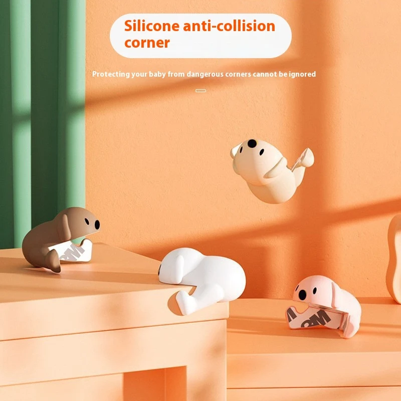 Soft silicone anti-collision corner protectors for children. Safeguard your child from bumps and injuries. Home safety m — photo 9