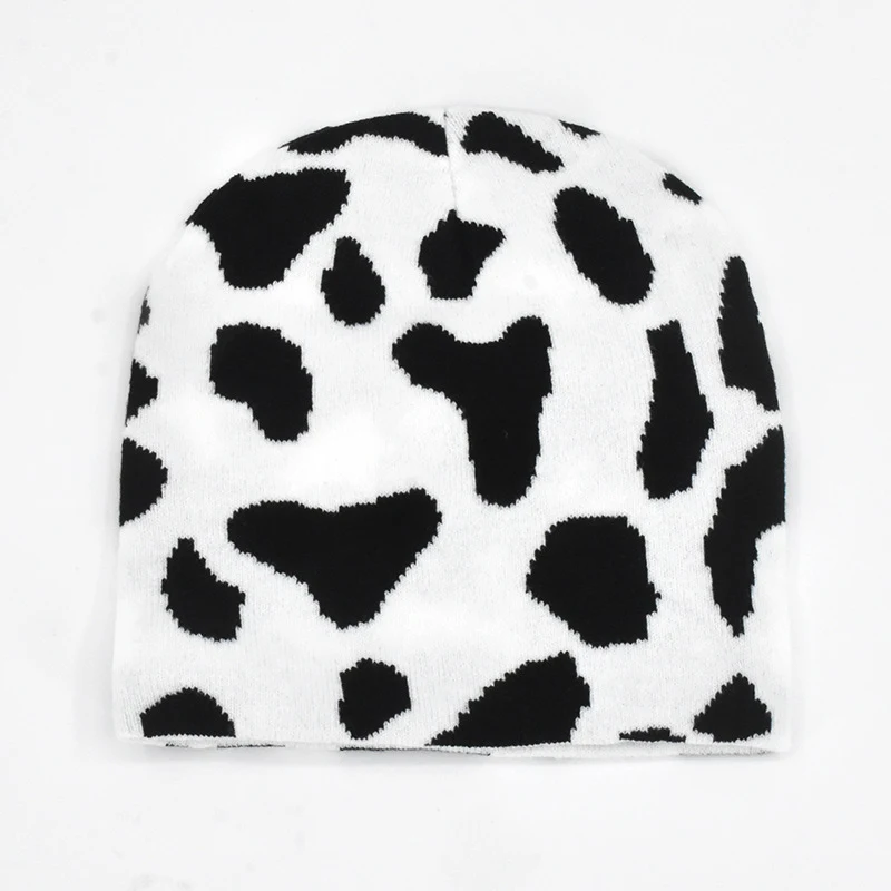 Black and white butterfly knitted hat in a sweet and cool style, perfect for winter. Stay warm and stylish with this uni — photo 5