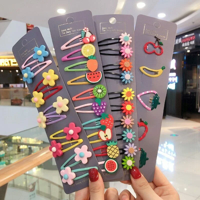 Fermaglio per capelli per bambini con cartoni animati Accessorio carino e divertente Clip per capelli sicure e colorate Ideale per bambine e acconciature — foto 3