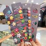 Fermaglio per capelli per bambini con cartoni animati Accessorio carino e divertente Clip per capelli sicure e colorate Ideale per bambine e acconciature — foto 3
