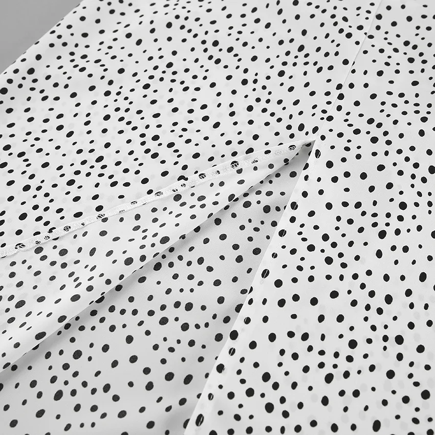 Title 9, French Style Polka Dot Fashionable Deep V-neck ...