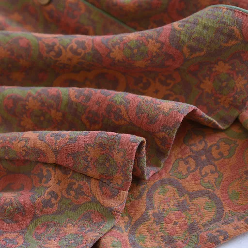 Title 15, Cotton Jacquard Yarn-dyed Double-layer Gauze Wo...