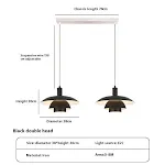 Double headed 38CM Black