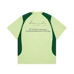 American Street Color Patchwork Alphabet Print Loose Short Sleeve T-shirt for Men, a casual and comfortable everyday wea — photo 2