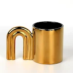 Ins Silver Electroplated Ceramic Mug for Lovers High Face Value Enjoy your beverages with style and elegance for a perfe — photo 9