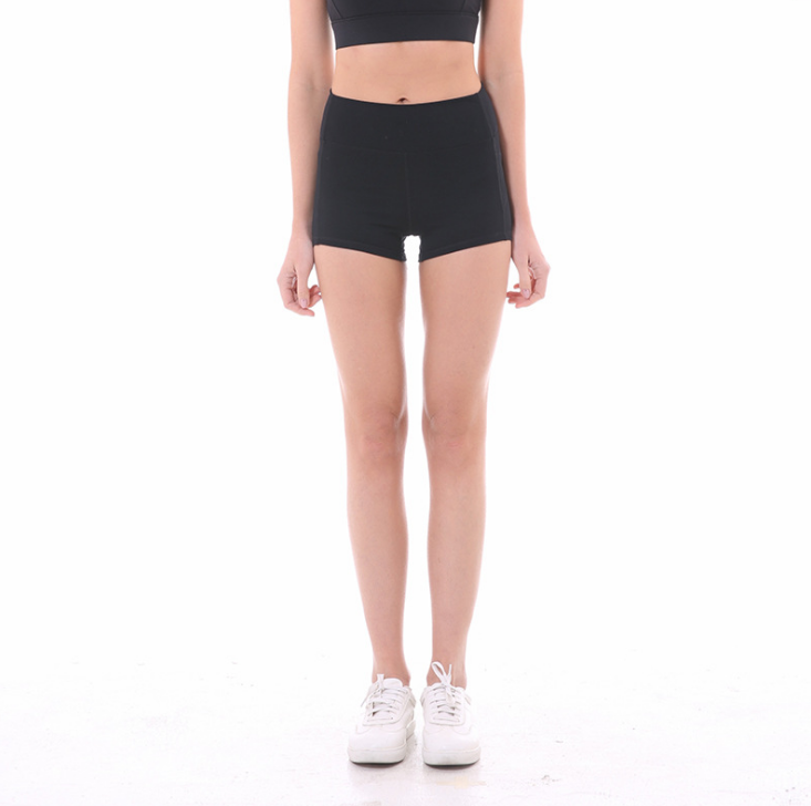 Short de sport Coloravlue en nylon doux pour femmes, taille haute, contrôle du ventre, short de jogging de fitness, entraînement athlétique, fin. — photo 8