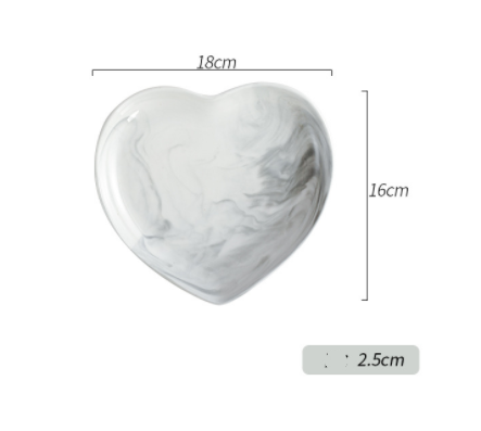 Nordic One-person Ceramic Tableware in a Love Shape. Enjoy your meals with this charming and elegant set, perfect for a — photo 12