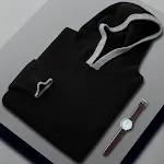 Men's Loose Ingot Needle Contrast Color Cashmere Sweater for ultimate comfort and style. A luxurious and versatile addit — photo 1