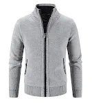 Men's Jacket Knitwear Autumn and Winter Fleece Lined Padded Warm Keeping Cardigan. Stay warm and comfortable in this ess — photo 11