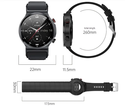 Title 1, Smartwatch de Saúde com Monitoramento de Temper...