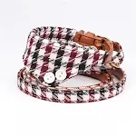 Scarf collar wine red