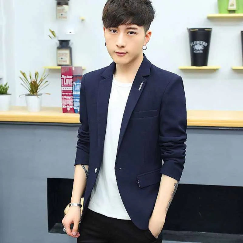 Men's Fashion Slim Plaid Suit Jacket. This stylish jacket is perfect for formal events and the workplace, offering a sop — photo 2