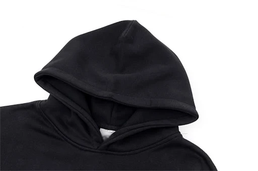 Title 8, Fluweel gevoerde hoodie met letterprint en hand...
